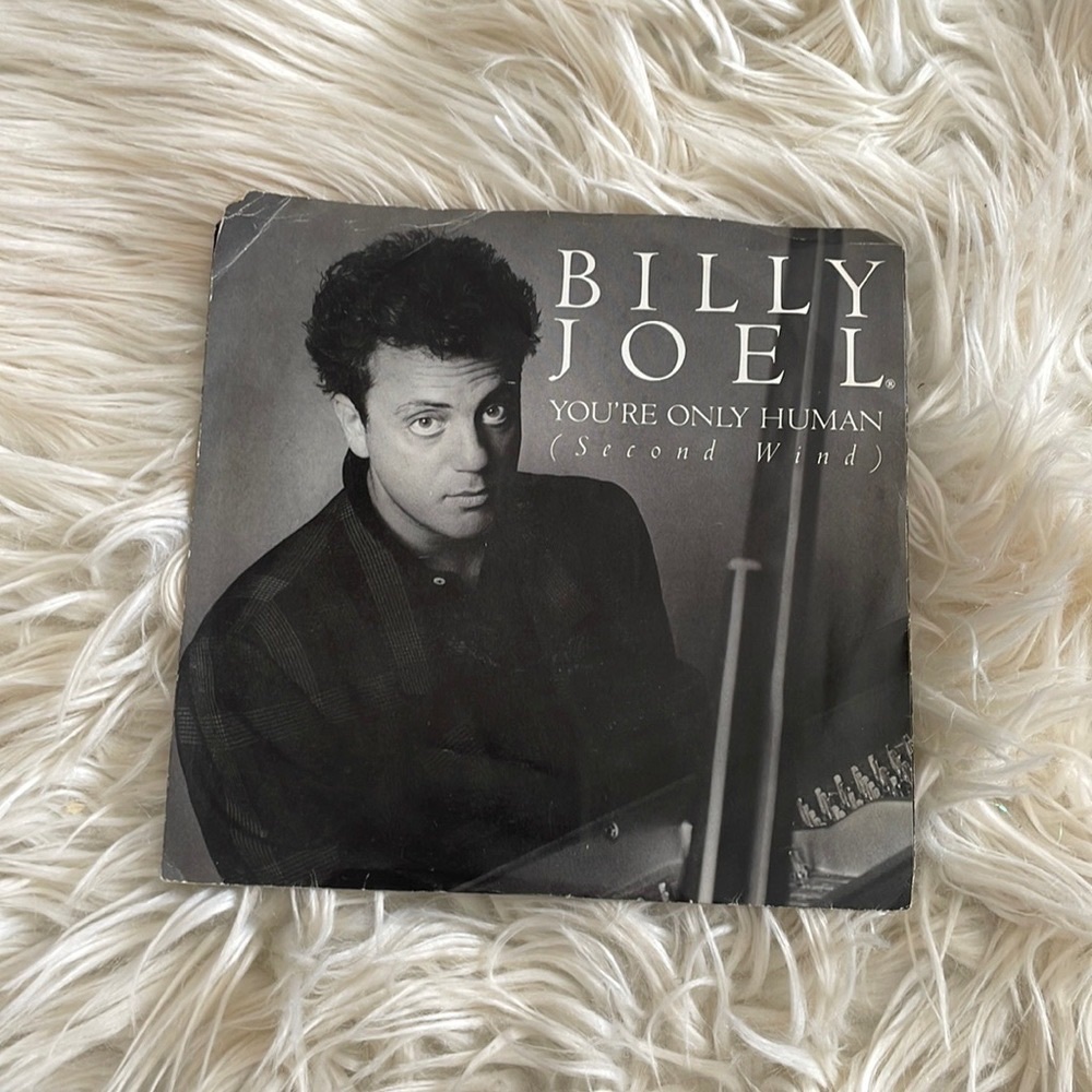 Vtg Billy Joel you’re only human second wind 45 small record in paper sleeve